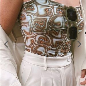 VRG GRL Float On Mesh Cami Size 6 NWT